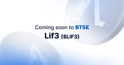 Lif3 to Be Listed on BTSE on November 22nd