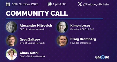 Unique Network to Host Community Call on October 16th