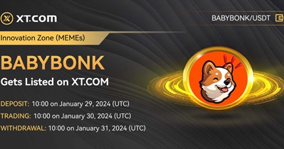 BabyBonk to Be Listed on XT.COM on January 30th