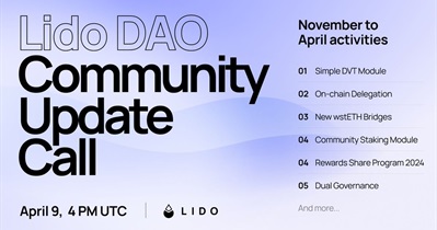 Lido DAO обсудит развитие проекта с сообществом 9 апреля