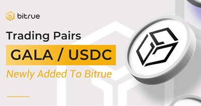 Nuevo par comercial GALA/USDC en Bitrue
