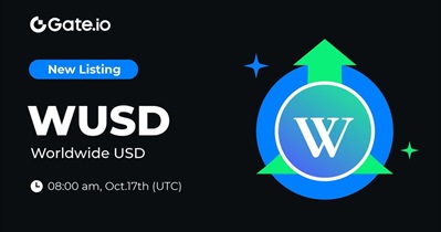 Worldwide USD to Be Listed on Gate.io on October 17th