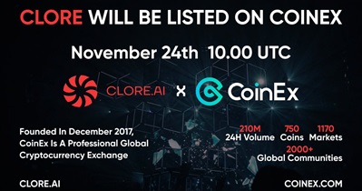Clore.ai to Be Listed on CoinEx on November 24th
