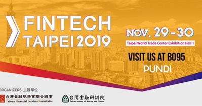 Участие в «FinTech 2019» в Тайбэе, Тайвань