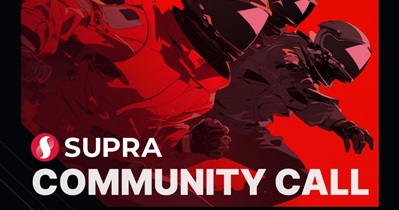 Supra to Host Community Call on January 27th