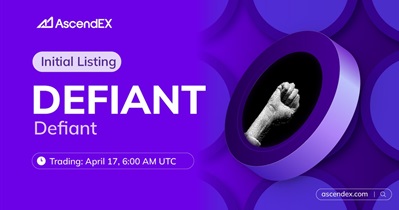 Defiant to Be Listed on AscendEX