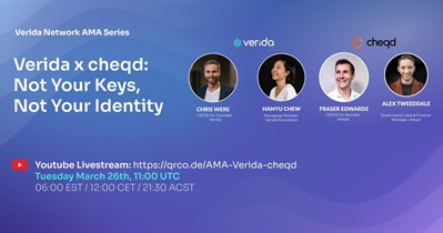 Verida to Hold Live Stream on YouTube on May 26th