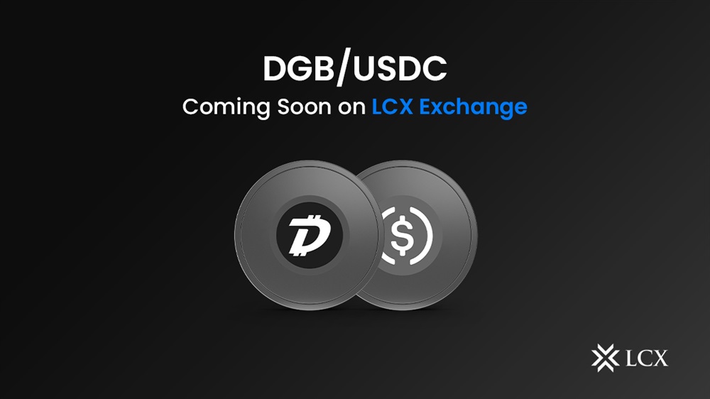 New DGB/USDC Trading Pair on LCX Exchange