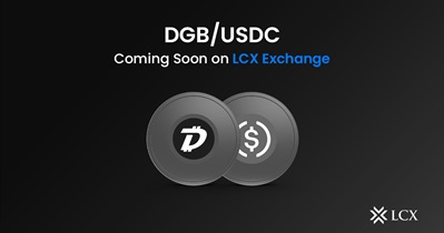 Новая торговая пара DGB/USDC на бирже LCX Exchange