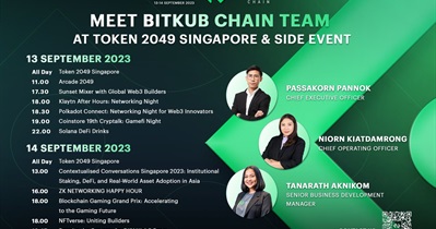 Bitkub Coin примет участие в «Token2049» в Сингапуре 13 сентября