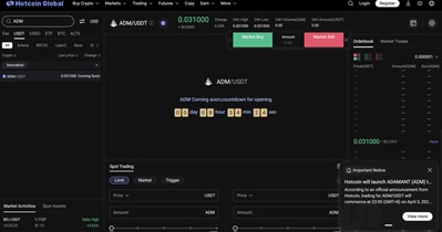 ADAMANT Messenger to Be Listed on Hotcoin Global