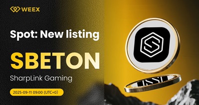 SharpLink Gaming, Inc (Ondo Tokenized Stock) to Be Listed on WEEX