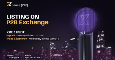Xpense to Be Listed on P2B on December 6th