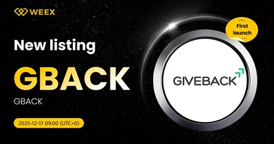 GIVEBACK to Be Listed on WEEX