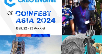 Creo Engine примет участие в «Coinfest Asia» на Бали 22 августа