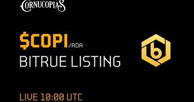Cornucopias to Be Listed on Bitrue on March 15th