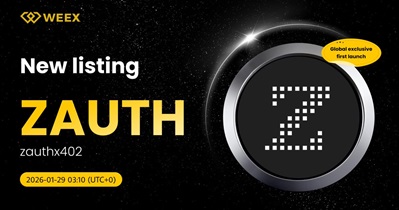 Zauthx402 to Be Listed on WEEX