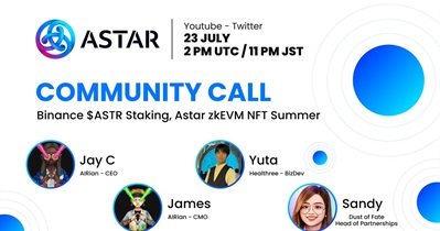 Astar to Host Community Call on July 23rd