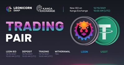 Cặp giao dịch LEON/USDT mới trên Kanga Exchange
