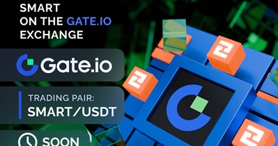 SMART BLOCKCHAIN to Be Listed on Gate.io on March 9th