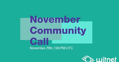 Witnet to Host Community Call on November 29th