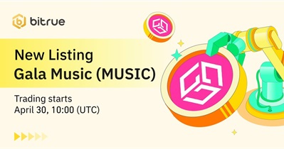 Gala Music to Be Listed on Bitrue