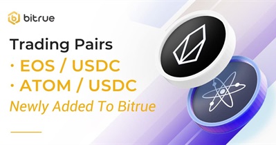 Cặp giao dịch EOS / USDC mới trên Bitrue