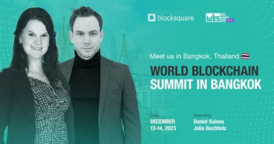 Blocksquare to Participate in World Blockchain Summit in Bangkok on December 13th