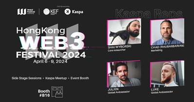 Kaspa примет участие в «Web3Festival» в Гонконге 6 апреля