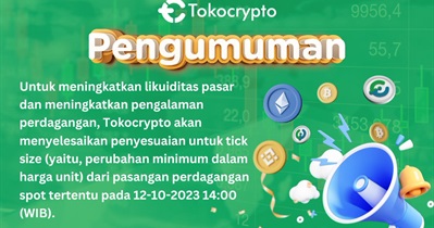 Tokocrypto to Finish Tick Size Adjustment on October 12th