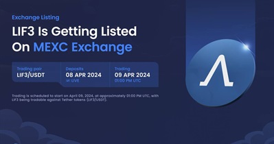 Lif3 to Be Listed on MEXC