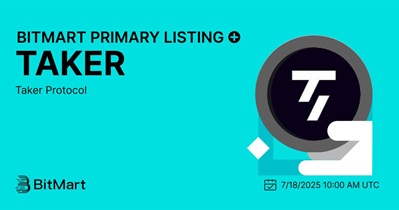 Taker Protocol to Be Listed on BitMart