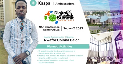 Kaspa примет участие в «Digital Assets Summit» в Абудже