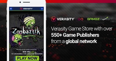 Lançamento da loja de jogos Verasity