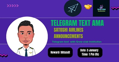 Sathosi Airlines Token to Hold AMA on Telegram on January 3rd