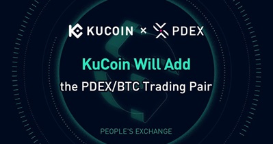 Novo par de negociação PDEX/BTC na KuCoin