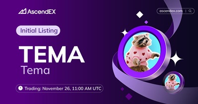 Tema to Be Listed on AscendEX on November 26th