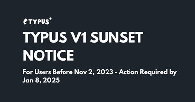 Typus to Finalize Typus v.1.0 Support on January 8th