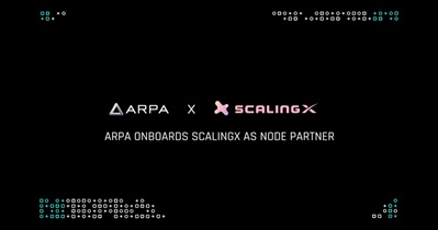 ARPA Partners With ScalingX as Node Partner