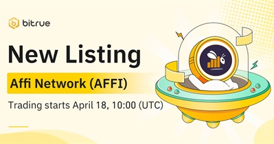 Bitrue проведет листинг Affi Network 17 апреля