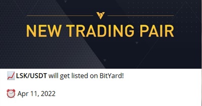 Листинг на бирже Bityard