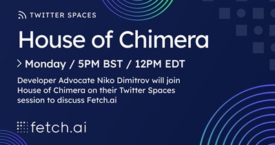 Fetch.ai to Attend AMA by House of Chimera on Twitter on July 24th