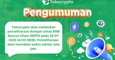 Tokocrypto to Conduct BNB Beacon Chain (BEP2) Wallet Maintenance