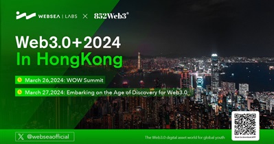 Websea to Participate in Web3+2024 in Hong Kong on March 26th