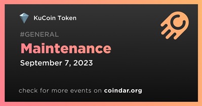 KuCoin Token to Conduct Scheduled Maintenance on September 7th