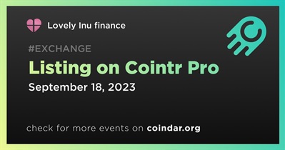 Lovely Inu Finance to Be Listed on Cointr Pro on September 18th