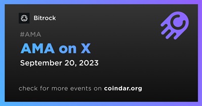 Bitrock to Hold AMA on X on September 20th