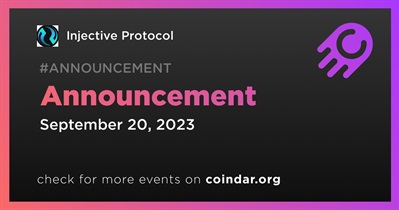 Injective Protocol to Make Announcement on September 20th