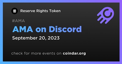 Reserve Rights Token to Hold AMA on Discord on September 20th