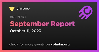 VitaDAO Releases Monthly Report for September